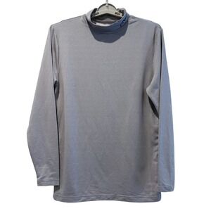 HEAD Mens Gray Long Sleeve Mock Neck Athletic Shirt Training‎ Running Medium
